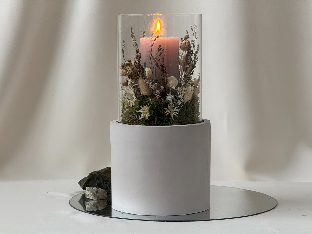 Tierurne Pura als Windlicht – 2 Liter Volumen
