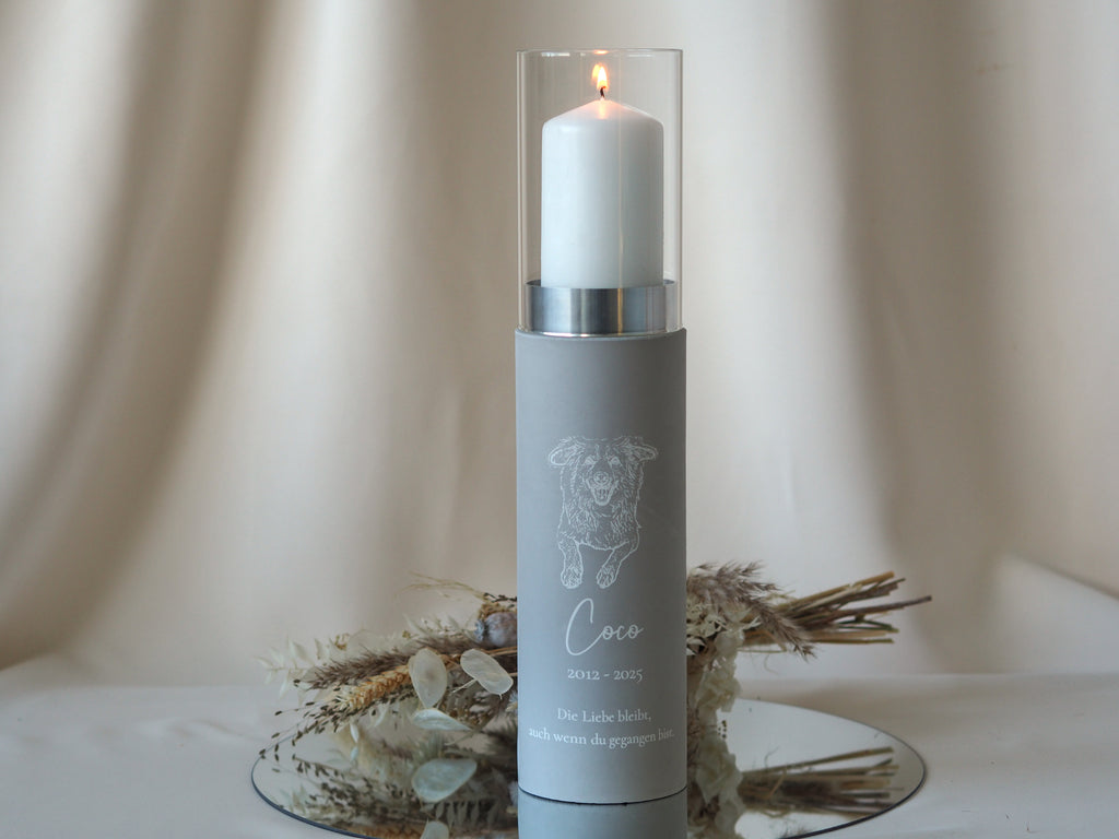 Tierurne Vero als Windlicht - 800 ml Volumen