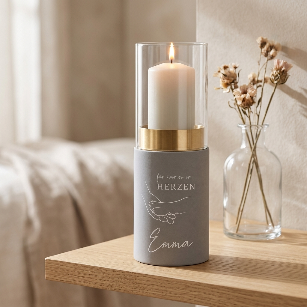 Tierurne Vero als Windlicht - 400 ml Volumen
