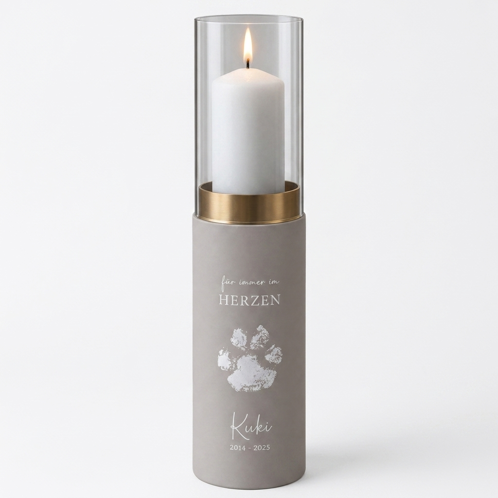 Tierurne Vero als Windlicht - 800 ml Volumen